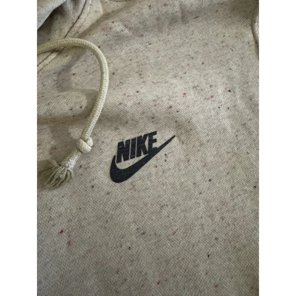 Nike Sportswear Mens Speckled Pullover Hoodie Oatmeal Heather Small DA0007-051